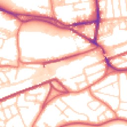 Daytime road noise heatmap for WA4 1DF