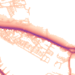 Daytime road noise heatmap for WA4 1DJ