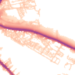 Daytime road noise heatmap for WA4 1DN