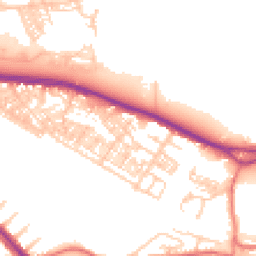 Daytime road noise heatmap for WA4 1DP