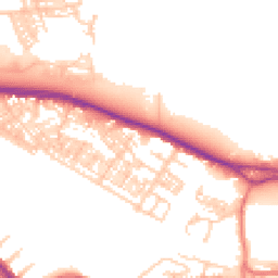 Daytime road noise heatmap for WA4 1DR