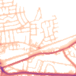 Daytime road noise heatmap for WA4 1DT