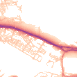 Daytime road noise heatmap for WA4 1DU