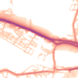Daytime road noise heatmap for WA4 1EA