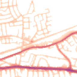 Daytime road noise heatmap for WA4 1NJ