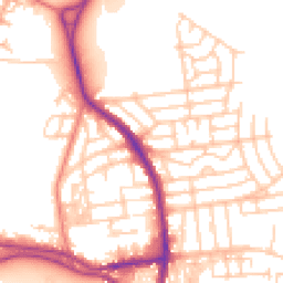Daytime road noise heatmap for WA4 1RP