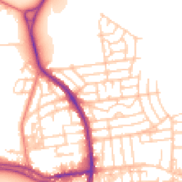 Daytime road noise heatmap for WA4 1RR