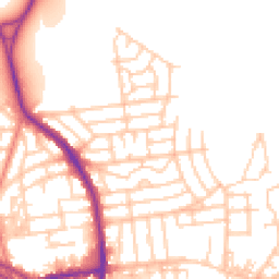 Daytime road noise heatmap for WA4 1SA