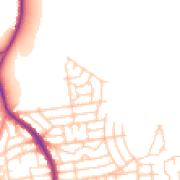 Daytime road noise heatmap for WA4 1SJ