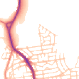 Daytime road noise heatmap for WA4 1SW
