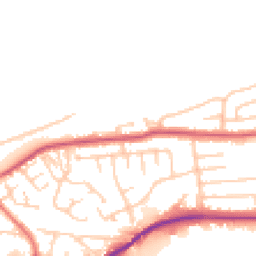 Daytime road noise heatmap for WA4 2GY