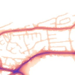Daytime road noise heatmap for WA4 2HB