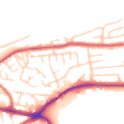 Daytime road noise heatmap for WA4 2HD