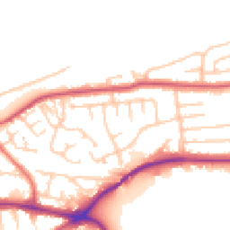 Daytime road noise heatmap for WA4 2HE
