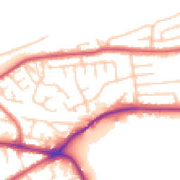 Daytime road noise heatmap for WA4 2HH