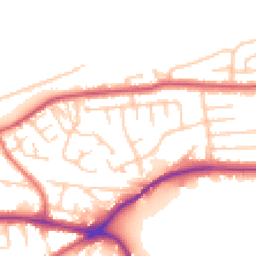 Daytime road noise heatmap for WA4 2HQ