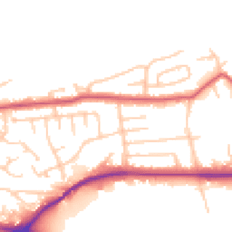 Daytime road noise heatmap for WA4 2HS