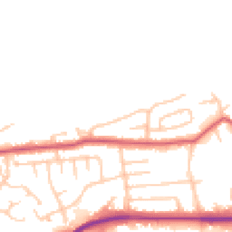 Daytime road noise heatmap for WA4 2HZ