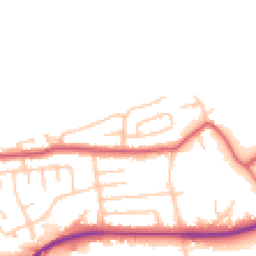 Daytime road noise heatmap for WA4 2JB