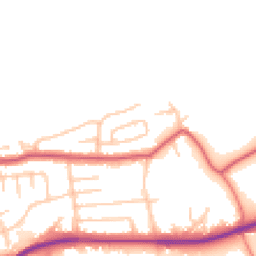 Daytime road noise heatmap for WA4 2JE