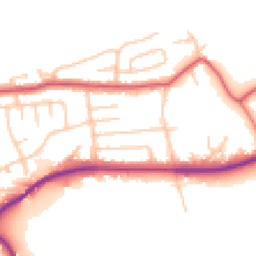Daytime road noise heatmap for WA4 2JN