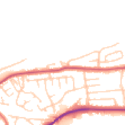 Daytime road noise heatmap for WA4 2JR