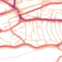 Daytime road noise heatmap for WA4 2JX