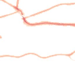 Night-time road noise heatmap for WA4 2JX