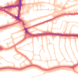 Daytime road noise heatmap for WA4 2LA