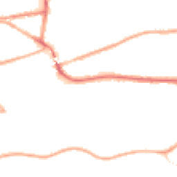 Night-time road noise heatmap for WA4 2LA