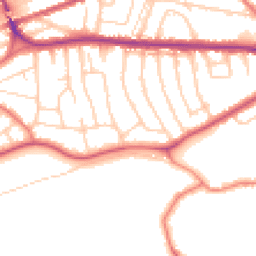 Daytime road noise heatmap for WA4 2LH