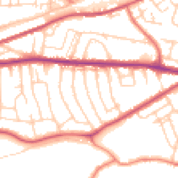 Daytime road noise heatmap for WA4 2PH