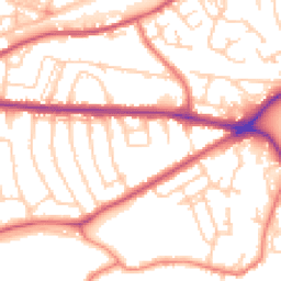 Daytime road noise heatmap for WA4 2PP