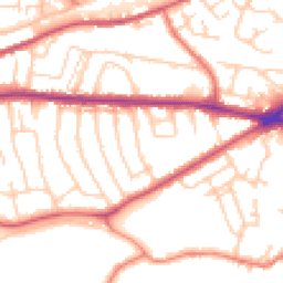 Daytime road noise heatmap for WA4 2PS