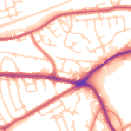 Daytime road noise heatmap for WA4 2QP