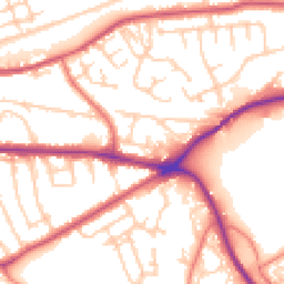 Daytime road noise heatmap for WA4 2QW