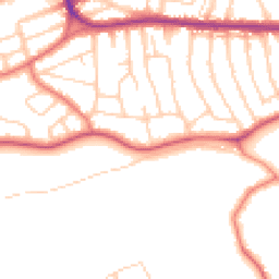 Daytime road noise heatmap for WA4 2QZ