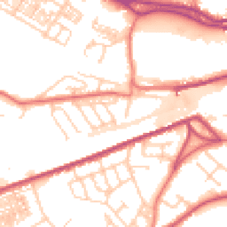 Daytime road noise heatmap for WA4 2RW