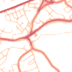 Daytime road noise heatmap for WA4 2RY