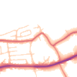 Daytime road noise heatmap for WA4 2SP