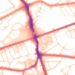 Daytime road noise heatmap for WA4 2UE