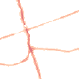 Night-time road noise heatmap for WA4 2UL