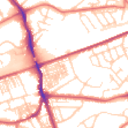 Daytime road noise heatmap for WA4 2UQ
