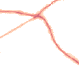 Night-time road noise heatmap for WA4 2YJ