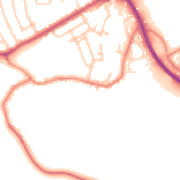 Daytime road noise heatmap for WA4 2YQ