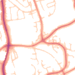 Daytime road noise heatmap for WA4 3AQ