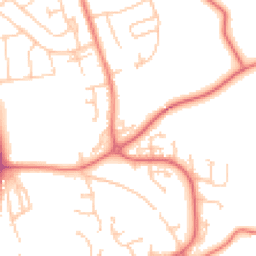 Daytime road noise heatmap for WA4 3DP
