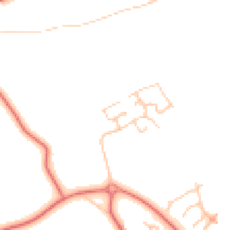 Daytime road noise heatmap for WA4 3DR