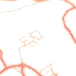 Daytime road noise heatmap for WA4 3DW