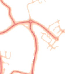 Daytime road noise heatmap for WA4 3HJ
